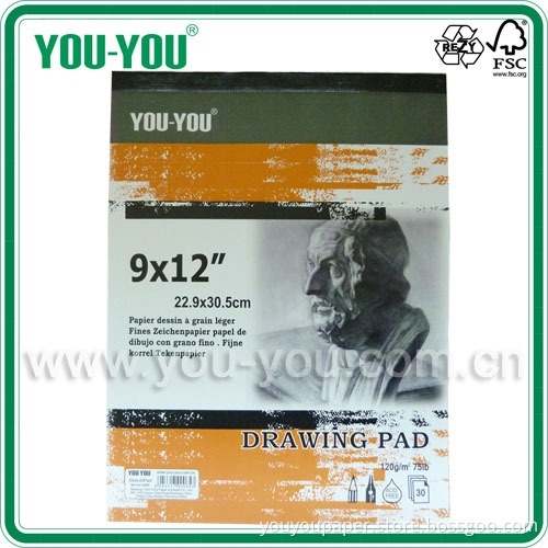 Drawing Pad, Art Book9*12 Inch, 30 Sheets, 120 GSM